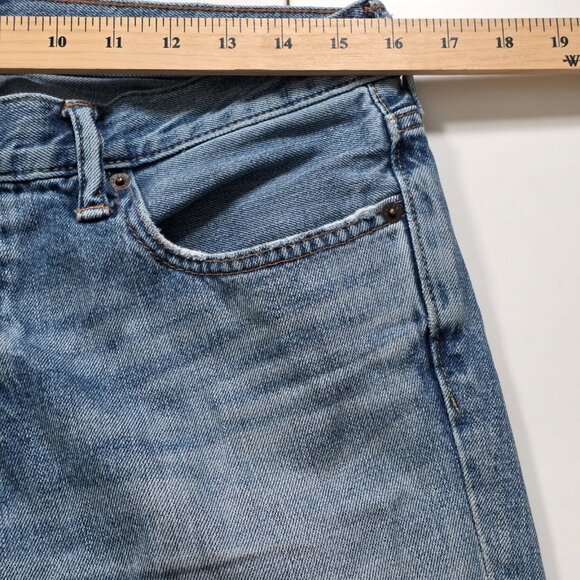 Abercrombie & Fitch Jeans Men 32 x 32 (30) Light Blue Cotton Preppy Western FLAW - Picture 5 of 16